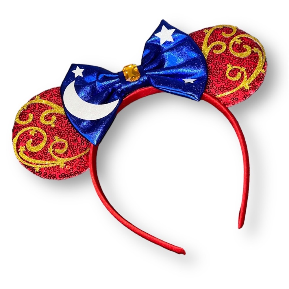 Minnie Mickey Mouse Ear Headband with Bow Red /Blue NEW